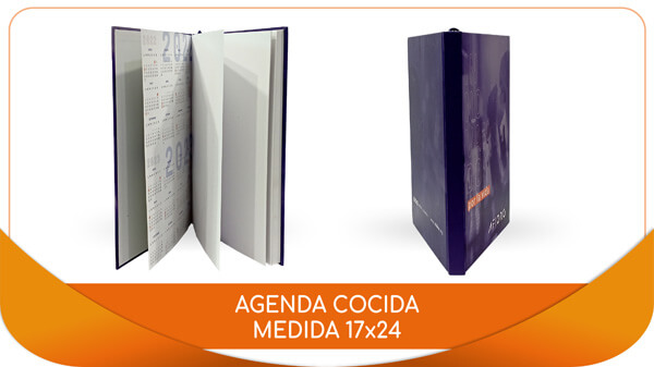Agendas y Cuadernos Personalizadas cocida 17x24